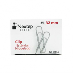 Clip estandar niquelado nextep #1 c/100 32mm